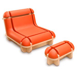 Fauteuil Quand Jim se relaxe by Matali Crasset Fauteuil Quand Jim se relaxe by Matali Crasset