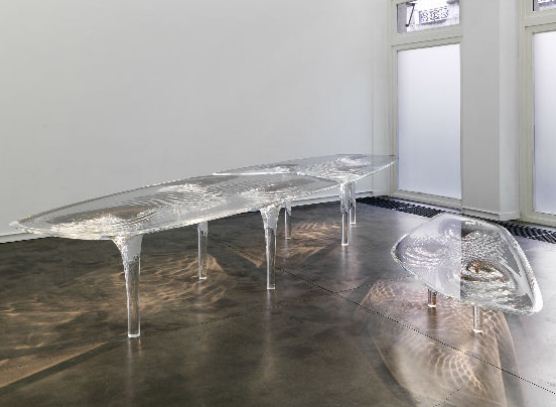 Zaha Hadid - Dining and Coffee table - Galerie JGM - Liquid Glacial Zaha Hadid - Dining and Coffee table - Galerie JGM - Liquid Glacial